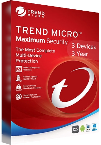 Trend Micro Maximum Security Multi Device - 3 Devices - 3 Years