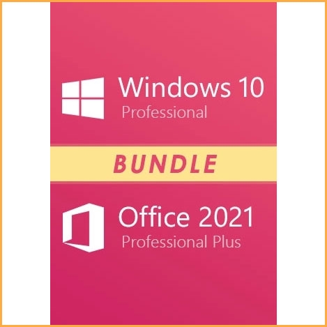 Windows 10 Professional + Office 2021 Professional Plus Keys Bundle