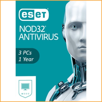 Eset Nod32 Antivirus Security - 3 PCs - 1 Year